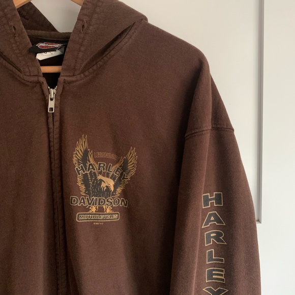Harley-Davidson Brown Hoodie - Picture 4 of 6